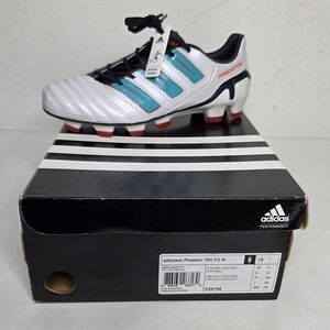 Adidas Adipower Predator TRX FG  Soccer Football Cleats Shoe White Teal Womens 7